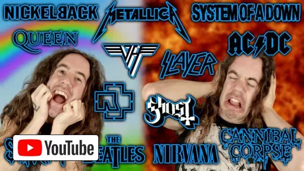 What These 60 ICONIC Bands Sounds Like To People Who LOVE Them Vs. HATE Them :: YouTube