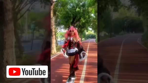 Krul Tepes Longboarding #longboarding #cosplay #shorts :: YouTube